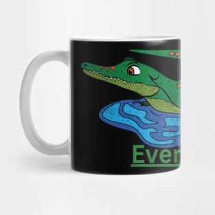 Everglades National Park Vintage Alligator Mug